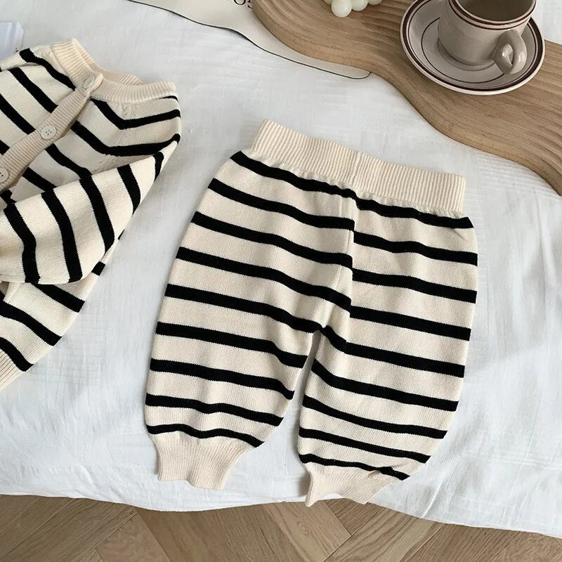 Striped Knit Toddler Set