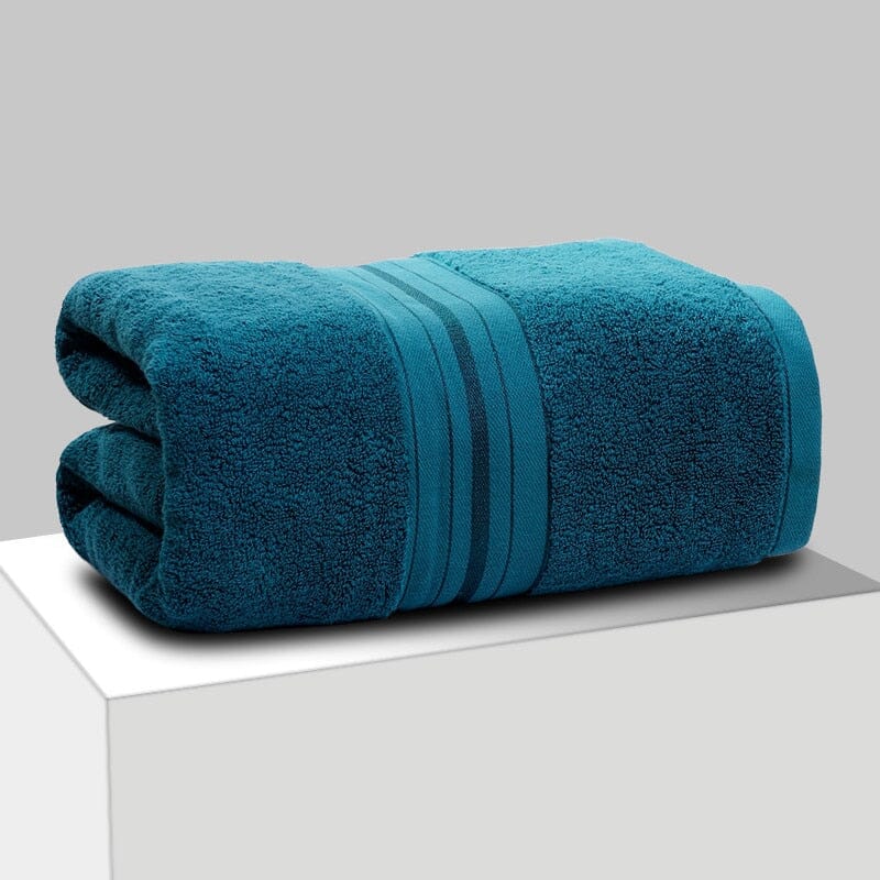 Egyptian Cotton Towels Bed + Bath USAdrop Blue Large - 55” x 27” (140 x 70cm) 