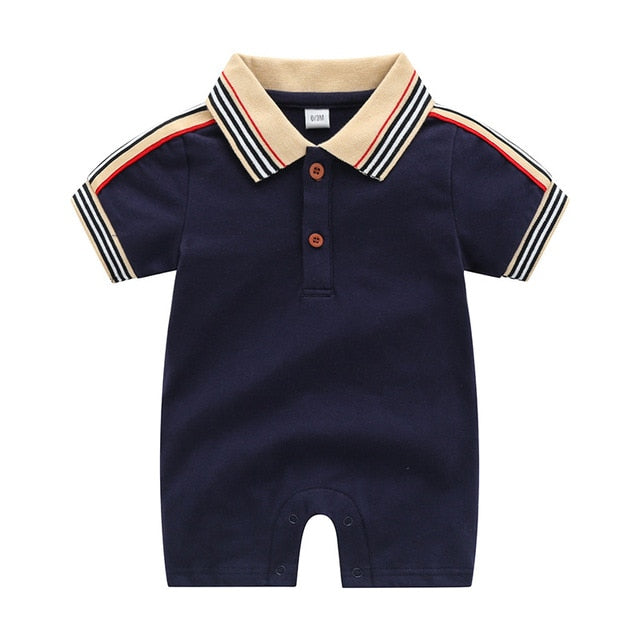 Deluxe Jumpsuit Newborn + Infant Baby Boujee Dark blue 0-3M 