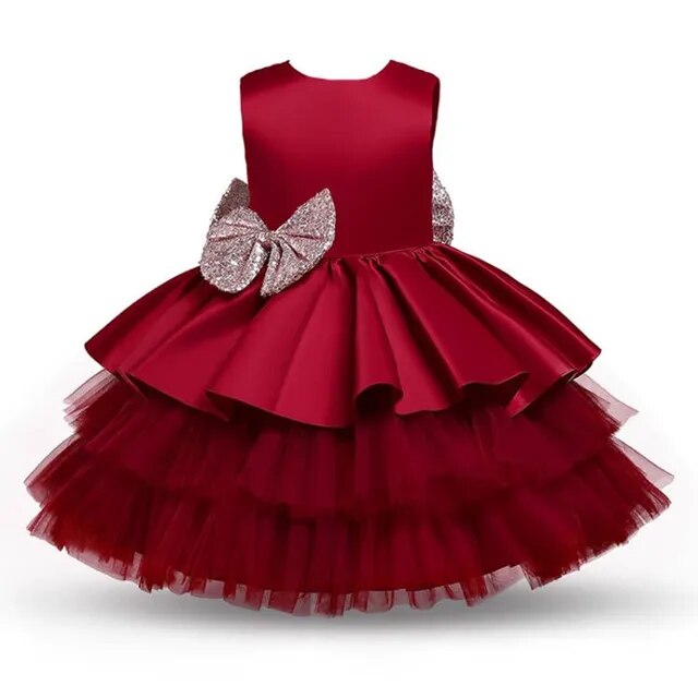 Big Bow Birthday Princess Dress Girls Clothing Baby Boujee 