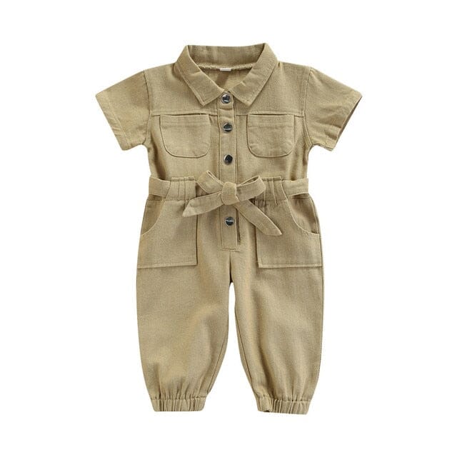 Little Ladybug Jumpsuit Girls Clothing USAdrop Khaki 18M 