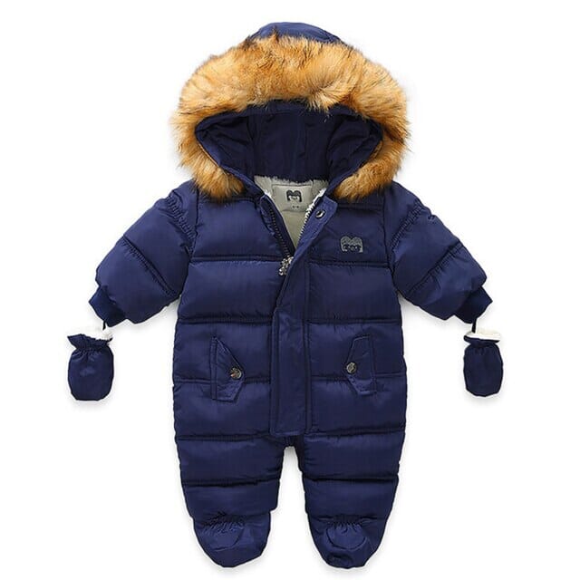 Luxe Frost Jumpsuit Newborn + Infant Baby Boujee Blue 3-6M 