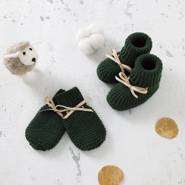 Tiny Steps Knitwear Set Shoes + Socks Baby Boujee 