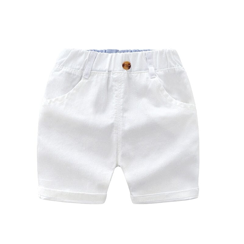 Sunshine Smiles Shorts Boys Clothing Baby Boujee White 12M 