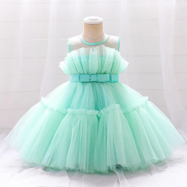 Princess Tutu Dress Girls Clothing Baby Boujee Green 9M 