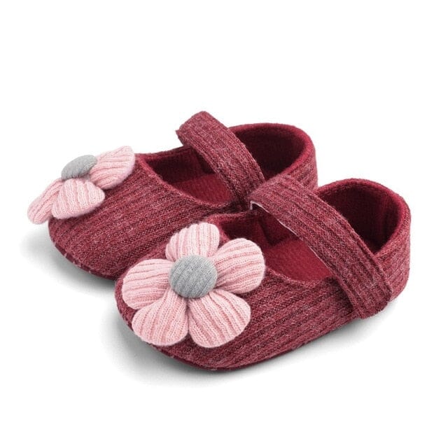 Comfy Cotton Shoes Shoes + Socks USAdrop Deep Red 0-6M: 4.52" (11.5cm) 