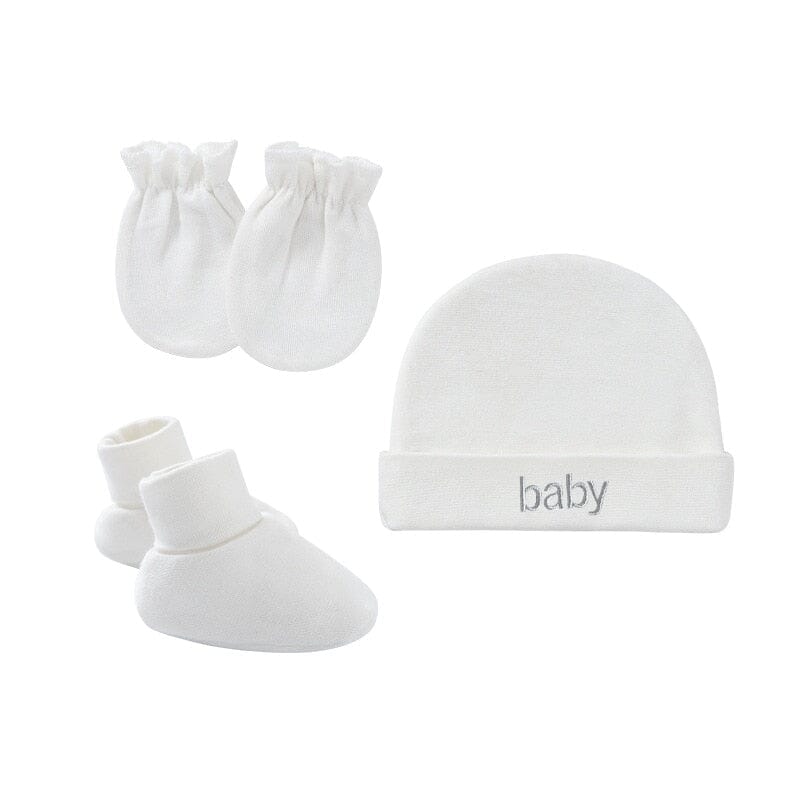 Cuddle Caps Set Accessories + Essentials Baby Boujee White 0-6M 