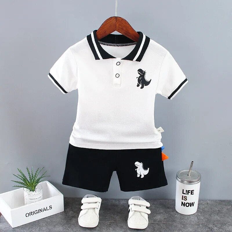 Dinosaur Set Boys Clothing Baby Boujee Black + White 6-12M 