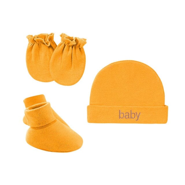 Cuddle Caps Set Accessories + Essentials Baby Boujee Yellow 0-6M 