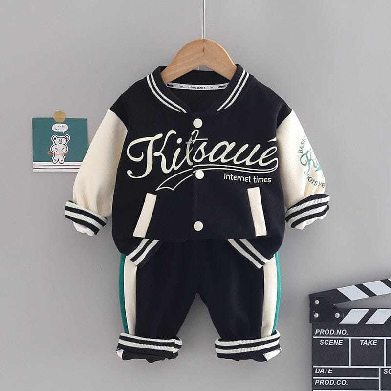 Tiny Team Tracksuit Set Boys Clothing Baby Boujee Black 6-12M 