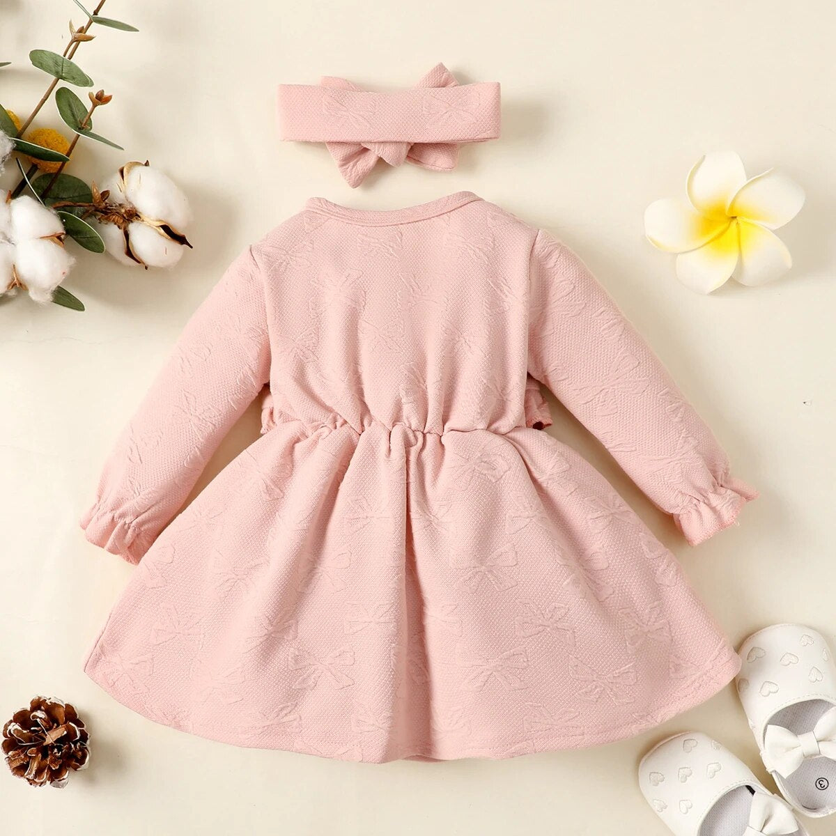 Little Princess Pink Bow Dress