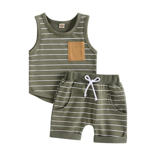 Beach Comber Combo Boys Clothing Baby Boujee Khaki Green 6M 