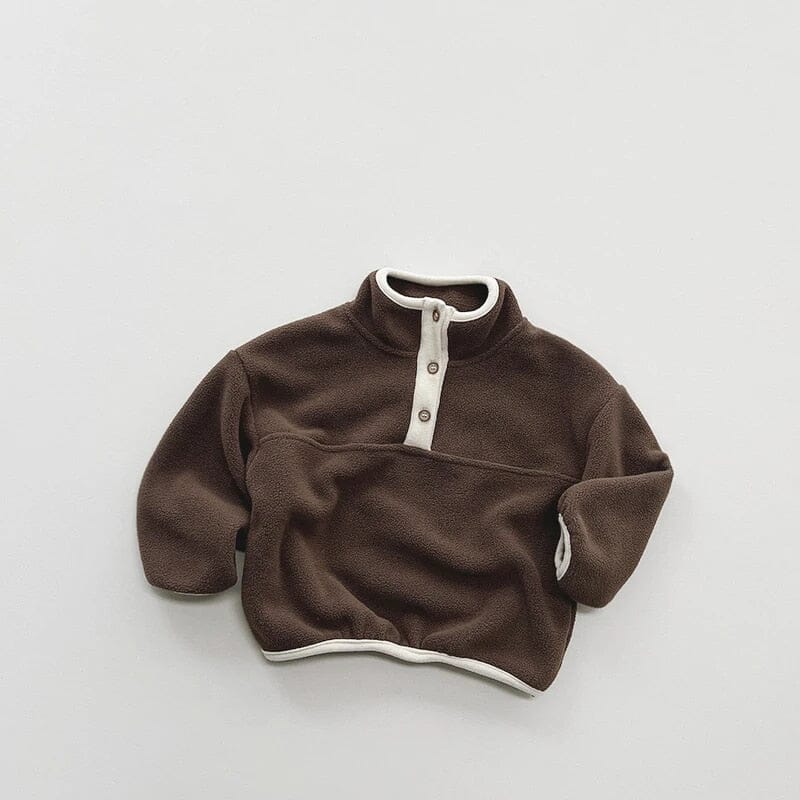 Cozy Patch Jumper Boys Clothing Baby Boujee Coffee 12-18M 