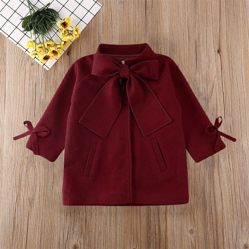 Bowlicious Winter Coat Girls Clothing Baby Boujee Deep Red 2T-3T 