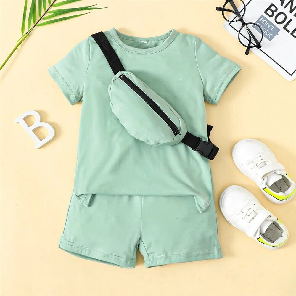 Summer Sports Outfit Set Boys Clothing Baby Boujee 