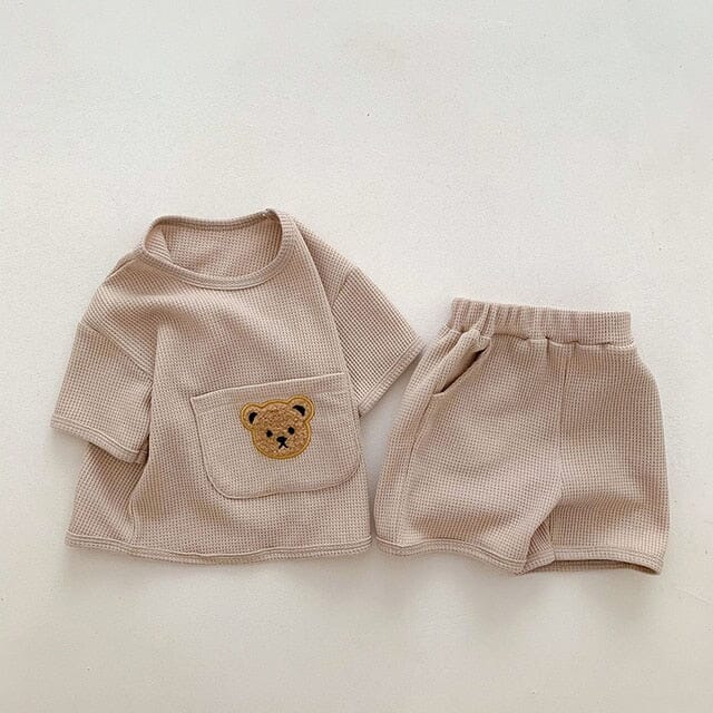 Sunshine Smiles Set Unisex Clothing Baby Boujee Khaki 6M 