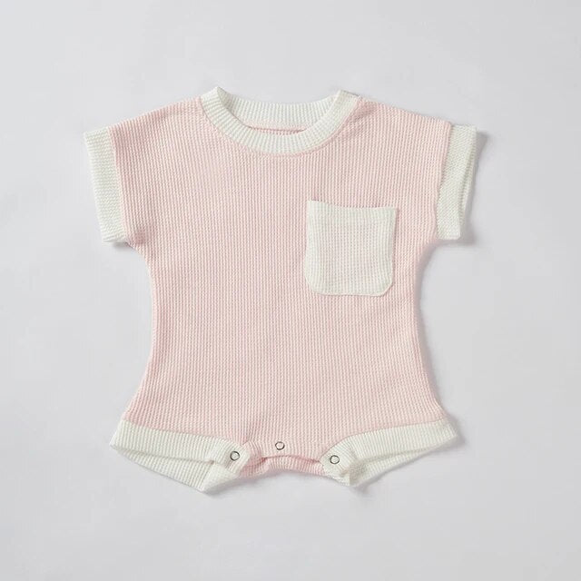 Summer Oversized Romper Unisex Clothing Baby Boujee Pink 3M 