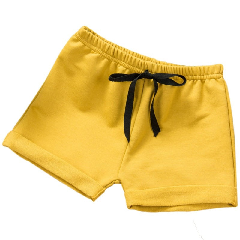 Summer Comfort Cotton Shorts Girls Clothing Baby Boujee Yellow 9M 