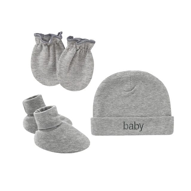 Cuddle Caps Set Accessories + Essentials Baby Boujee Grey 0-6M 