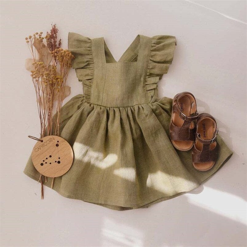 Dream Dress Girls Clothing Baby Boujee Khaki Green 6M 