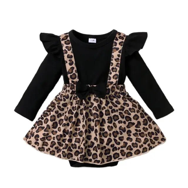 Baby Leopard Romper Dress