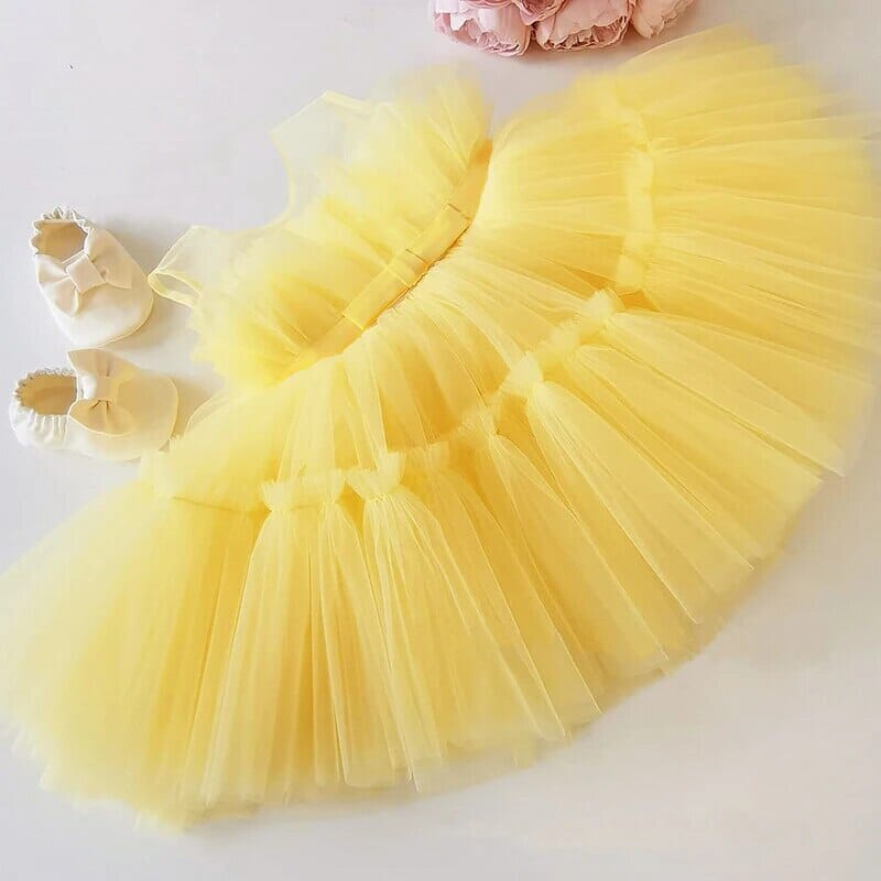 Princess Tutu Dress Girls Clothing Baby Boujee Yellow 24M 