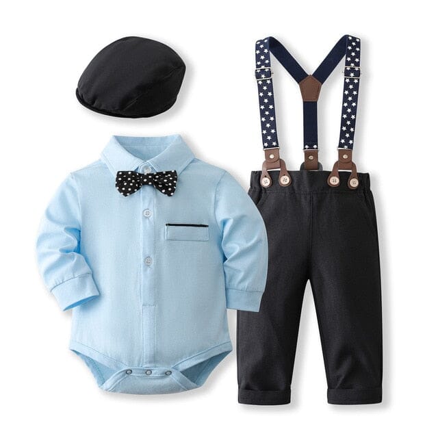 Prestige Gentleman Set Newborn + Infant USAdrop Navy + Blue 0-3M 