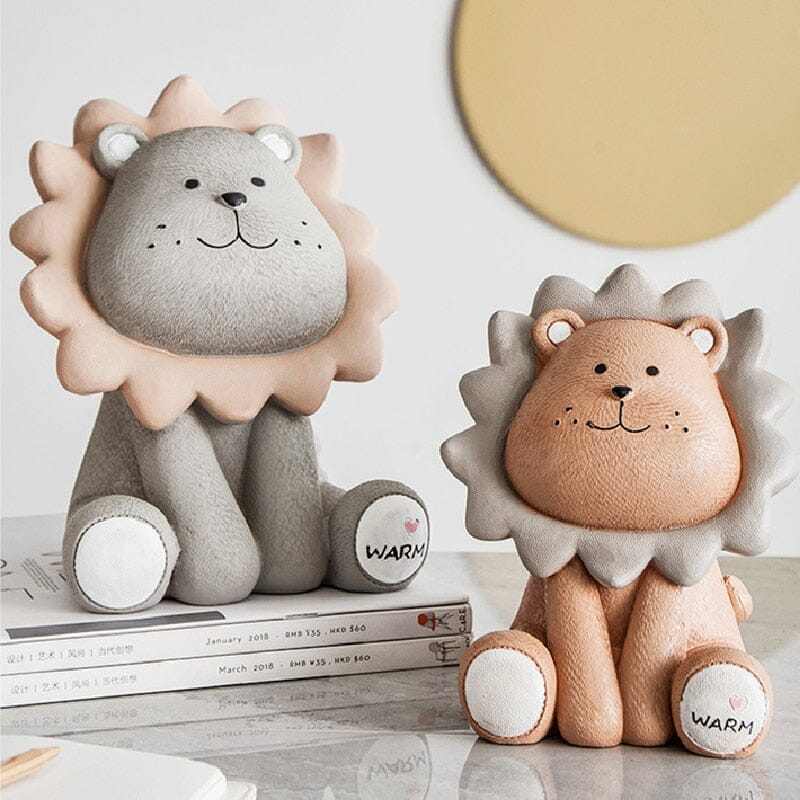 Cute Lion Piggy Bank Keepsakes USAdrop 