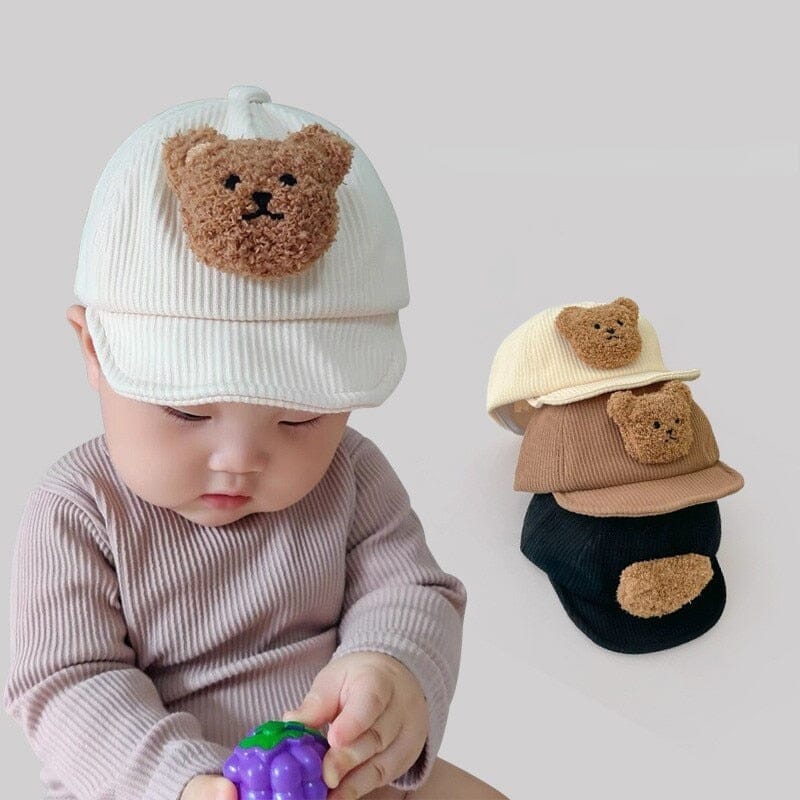 Bear Baseball Cap Accessories + Essentials Baby Boujee 