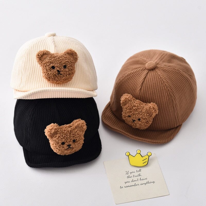 Bear Baseball Cap Accessories + Essentials Baby Boujee 