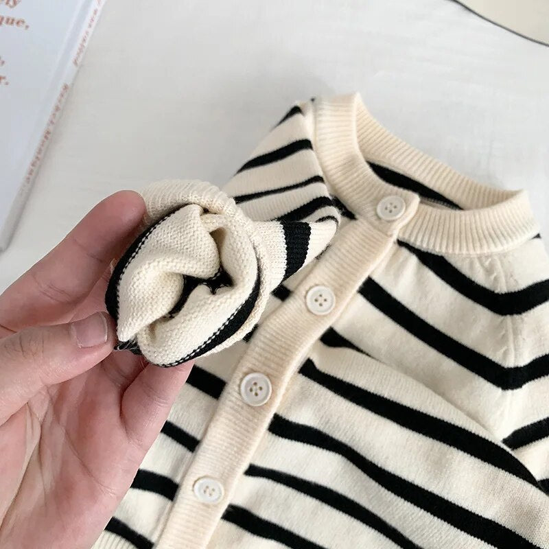 Striped Knit Toddler Set Unisex Clothing Baby Boujee 