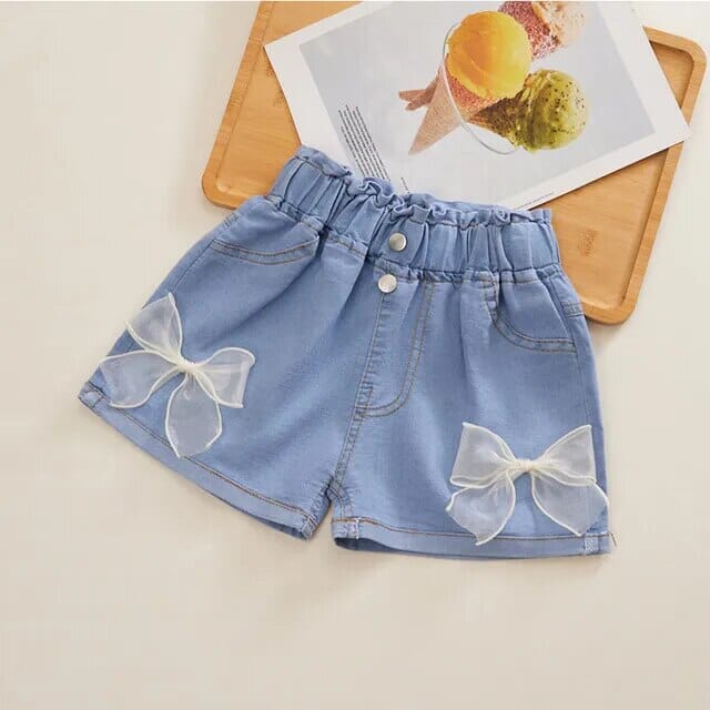 Bow Denim Shorts Girls Clothing Baby Boujee A 3T 