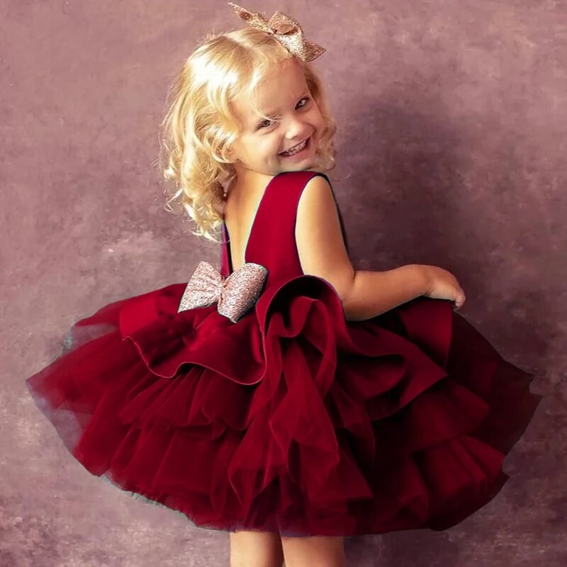 Big Bow Birthday Princess Dress