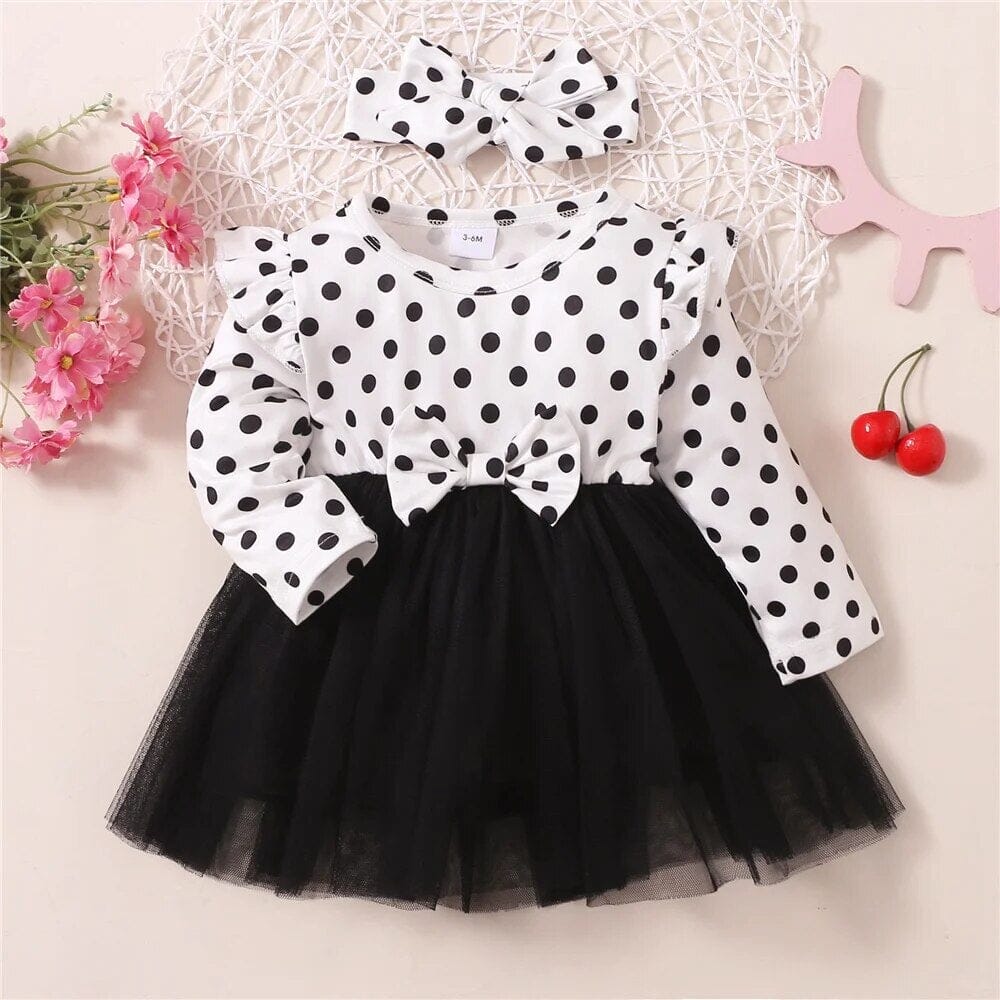 Polka Dot Princess Dress Set Girls Clothing Baby Boujee 