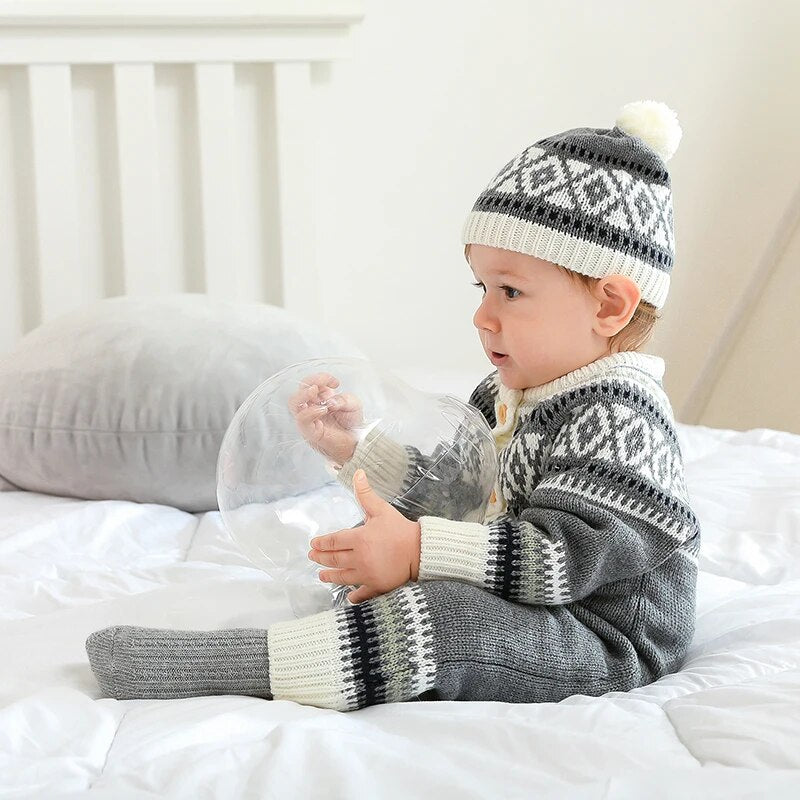 Cozy Winter Baby Romper Boys Clothing Baby Boujee 