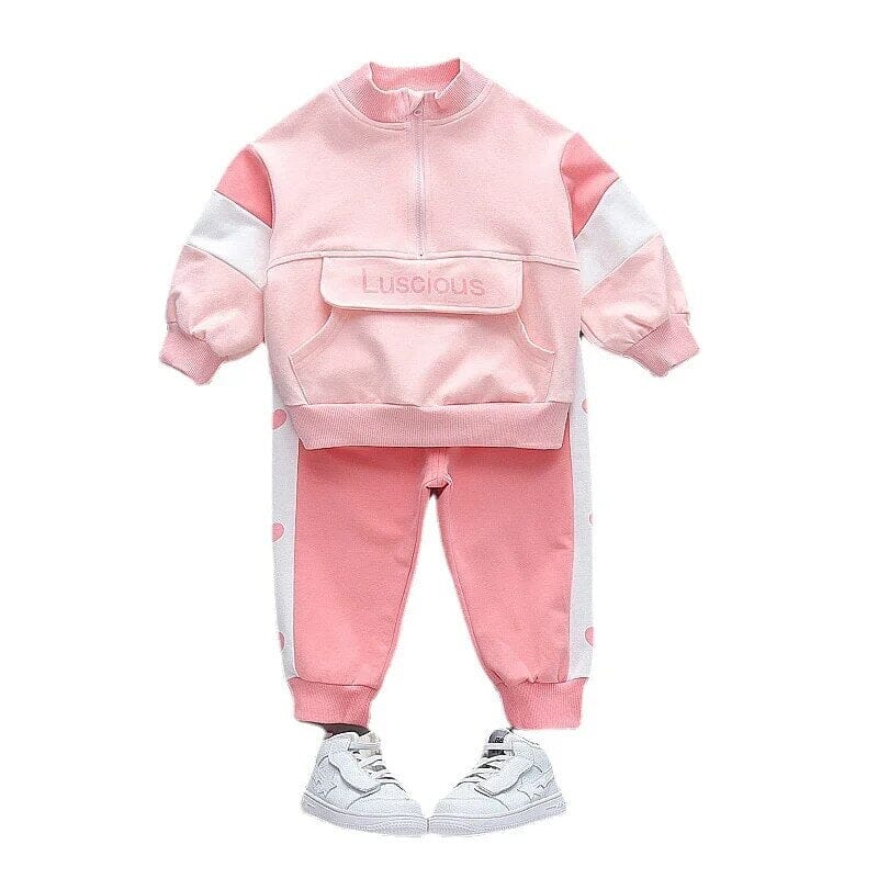 Sporty Toddler Outfit Unisex Clothing Baby Boujee Pink 12M 