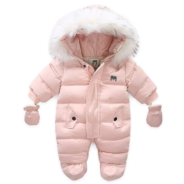 Luxe Frost Jumpsuit Newborn + Infant Baby Boujee Pink 3-6M 