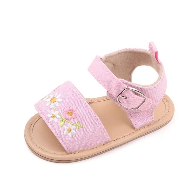 Blossom Breeze Summer Sandal Shoes + Socks Baby Boujee Pink 0-6M 